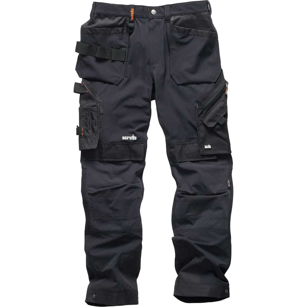 Image of Scruffs Pro Flex Plus Holster Trouser Black 30" 32"