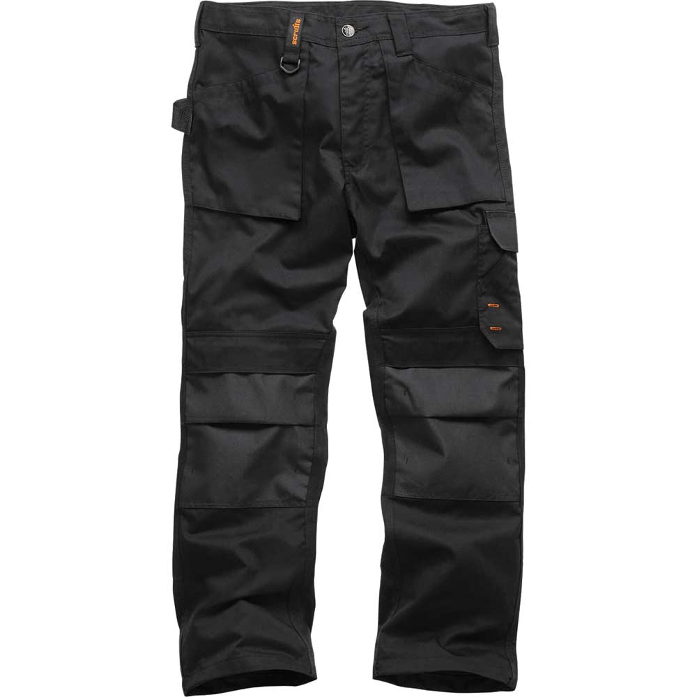 Scruffs Worker Trouser Black 40" 32