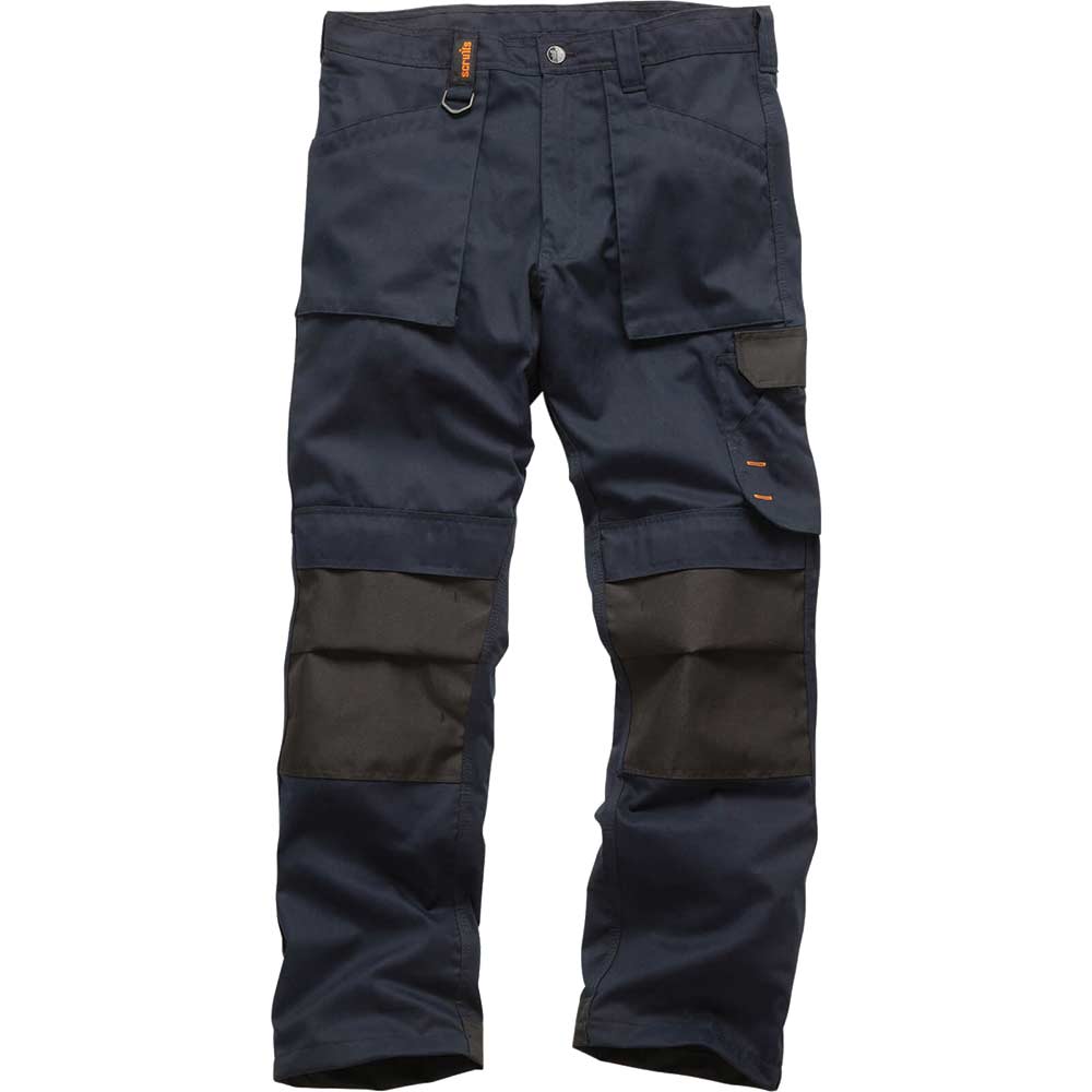 Image of Scruffs Worker Trouser Navy Blue 38" 30"