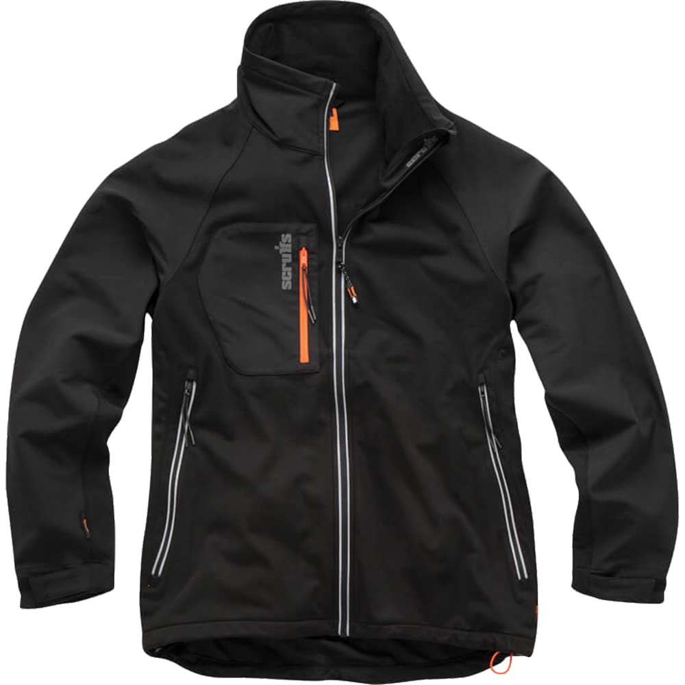 Scruffs Trade Flex Softshell Jacket Black 2XL