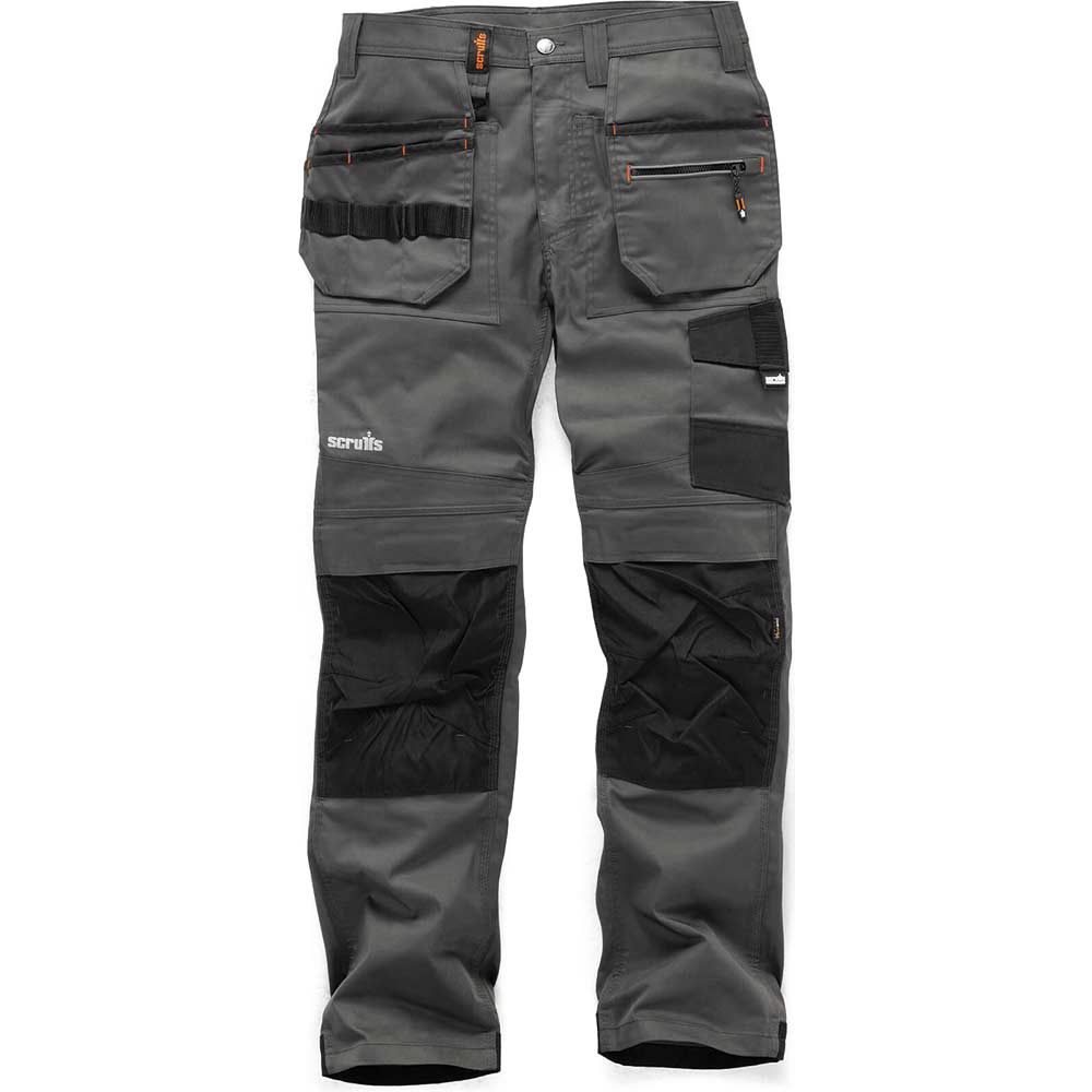 Image of Scruffs Trade Flex Work Trousers Graphite 32" 32"