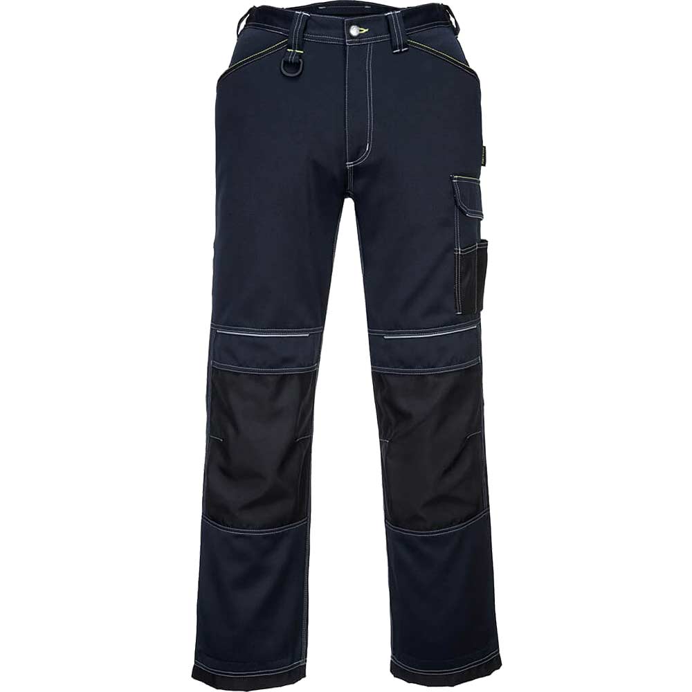 Portwest PW3 Mens Urban Work Trousers Navy / Black 46" 31