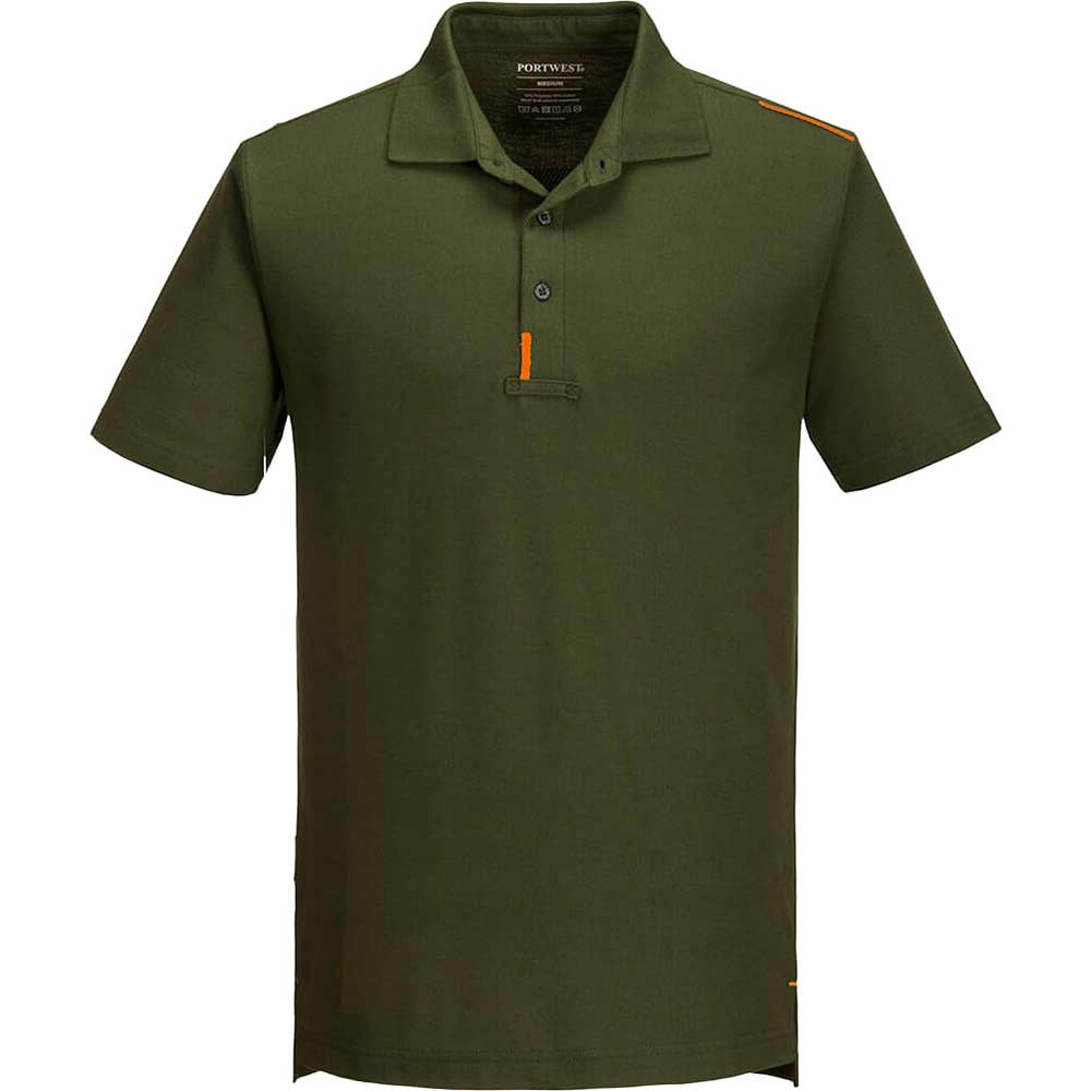 Image of Portwest WX3 Polo Shirt Olive 2XL