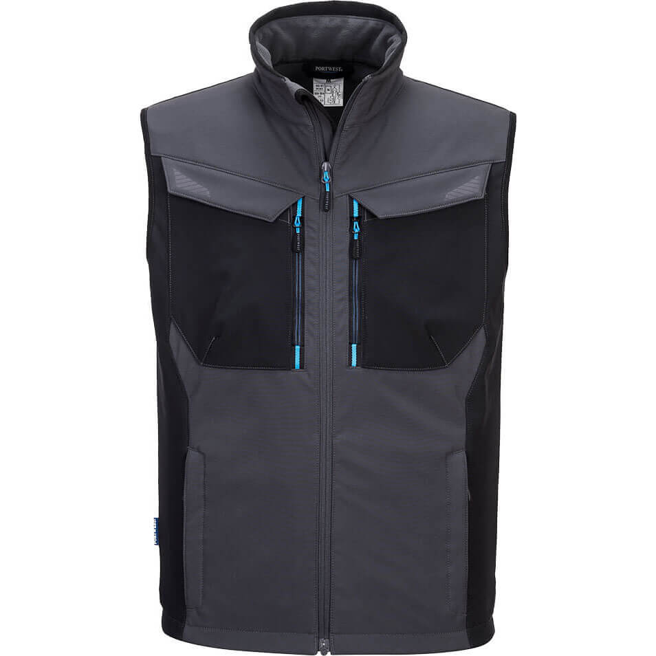 Image of Portwest WX3 Mens Softshell Gilet Metal Grey M