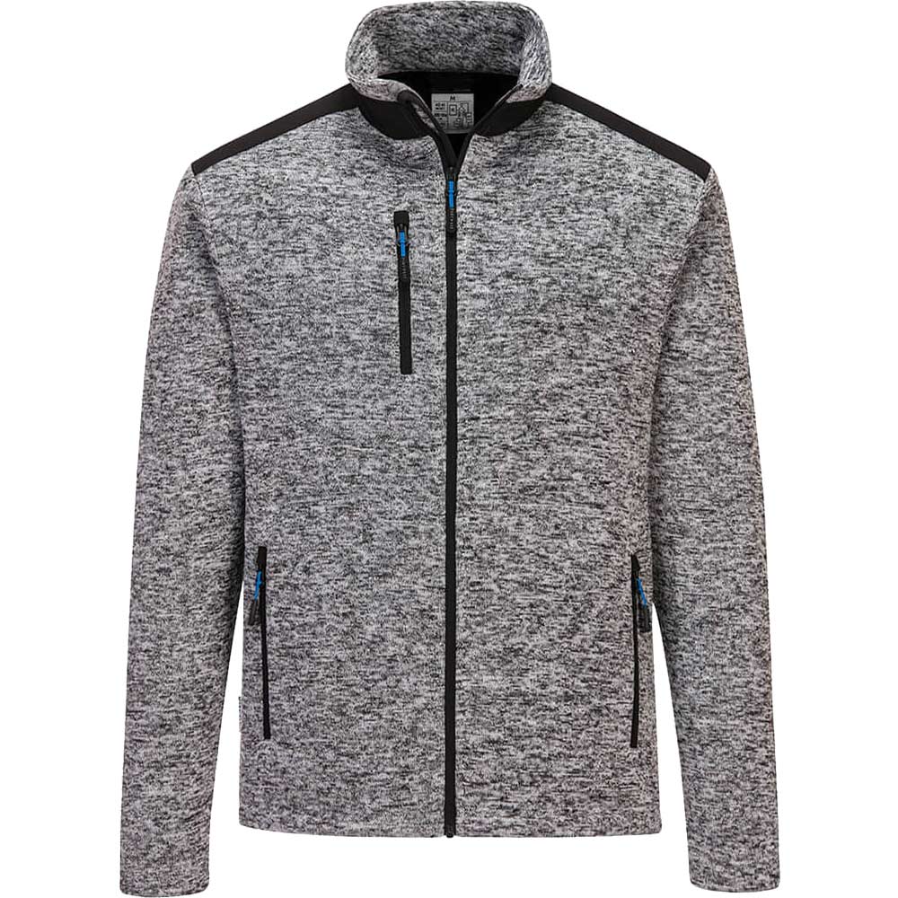 Portwest KX3 Mens Performance Fleece Jacket Platinum Grey S