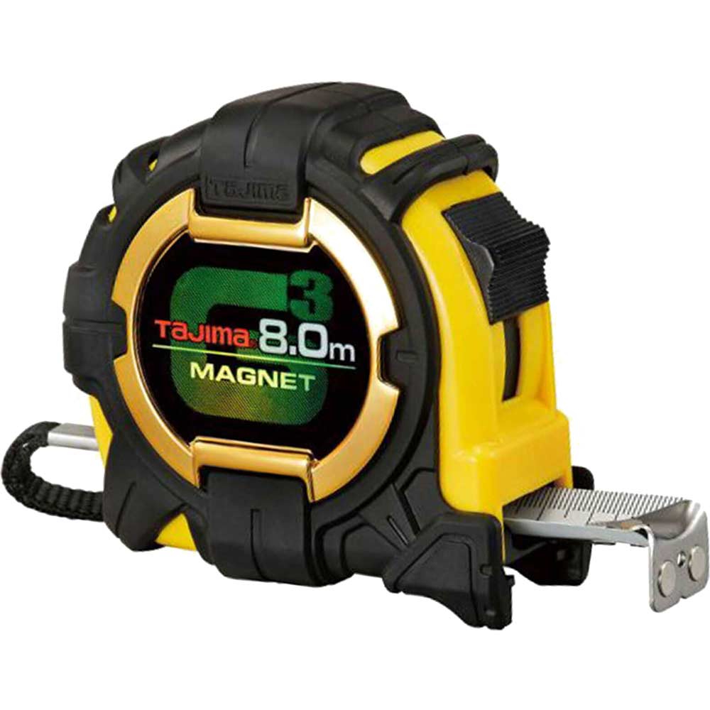 Photos - Tape Measure and Surveyor Tape Tajima G Lock Extra Wide Magnetic Tape Measure Metric Metric 8m 27mm TAG3M 