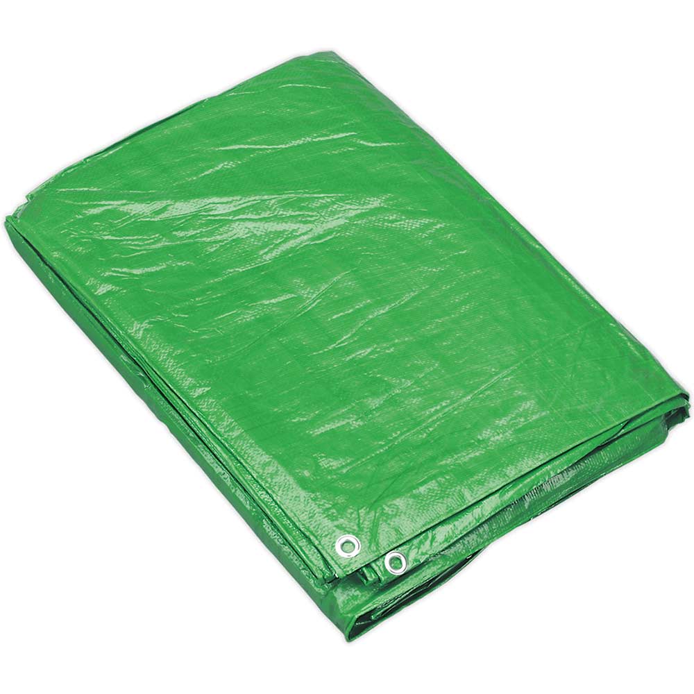 Sealey Tarpaulin Green 6.1m 12.1m