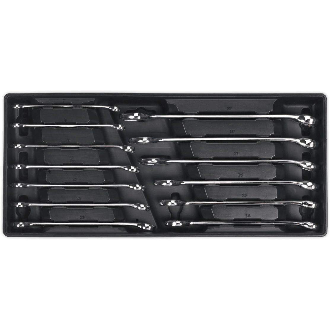 Sealey 13 Piece Combination Spanner Set Metric in Module Tray