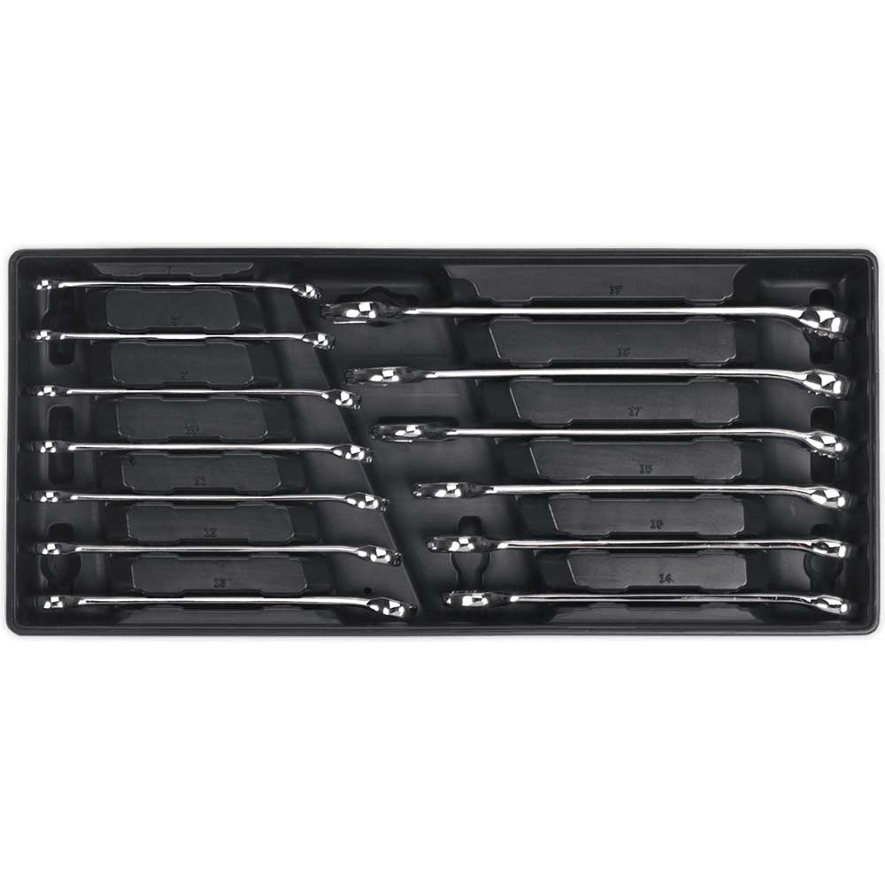 Image of Sealey 13 Piece Combination Spanner Set Metric in Module Tray