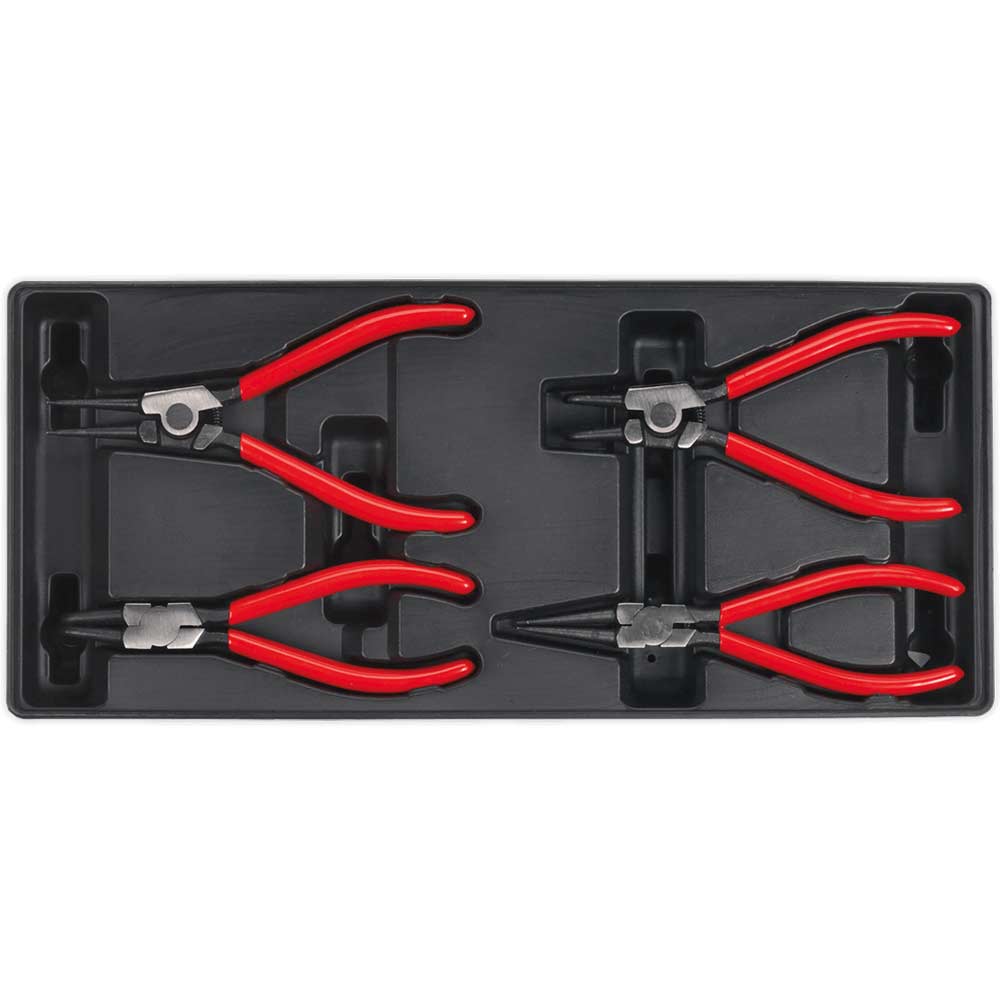 Image of Sealey 4 Piece Circlip Plier Set in Module Tray