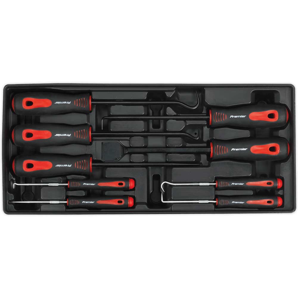 Image of Sealey 9 Piece Scraper and Pick Set in Module Tray