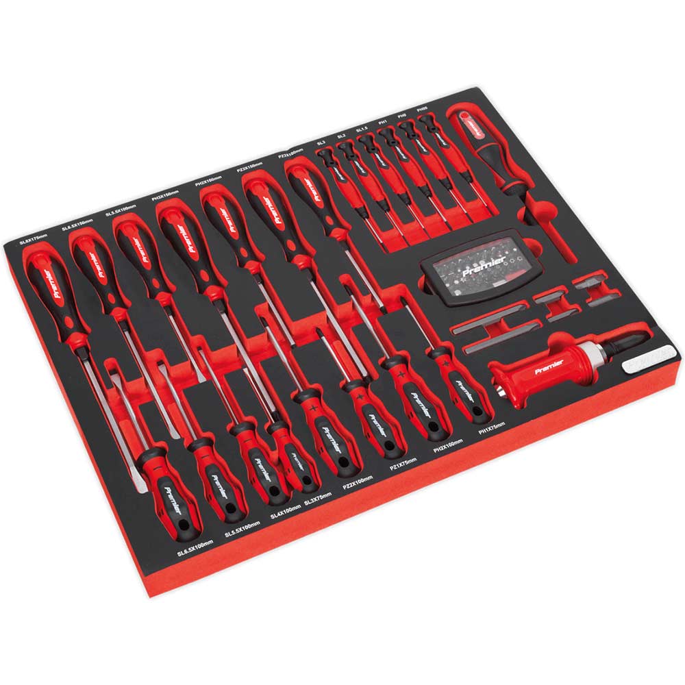 Image of Sealey 72 Piece Screwdriver Set in Module Tray