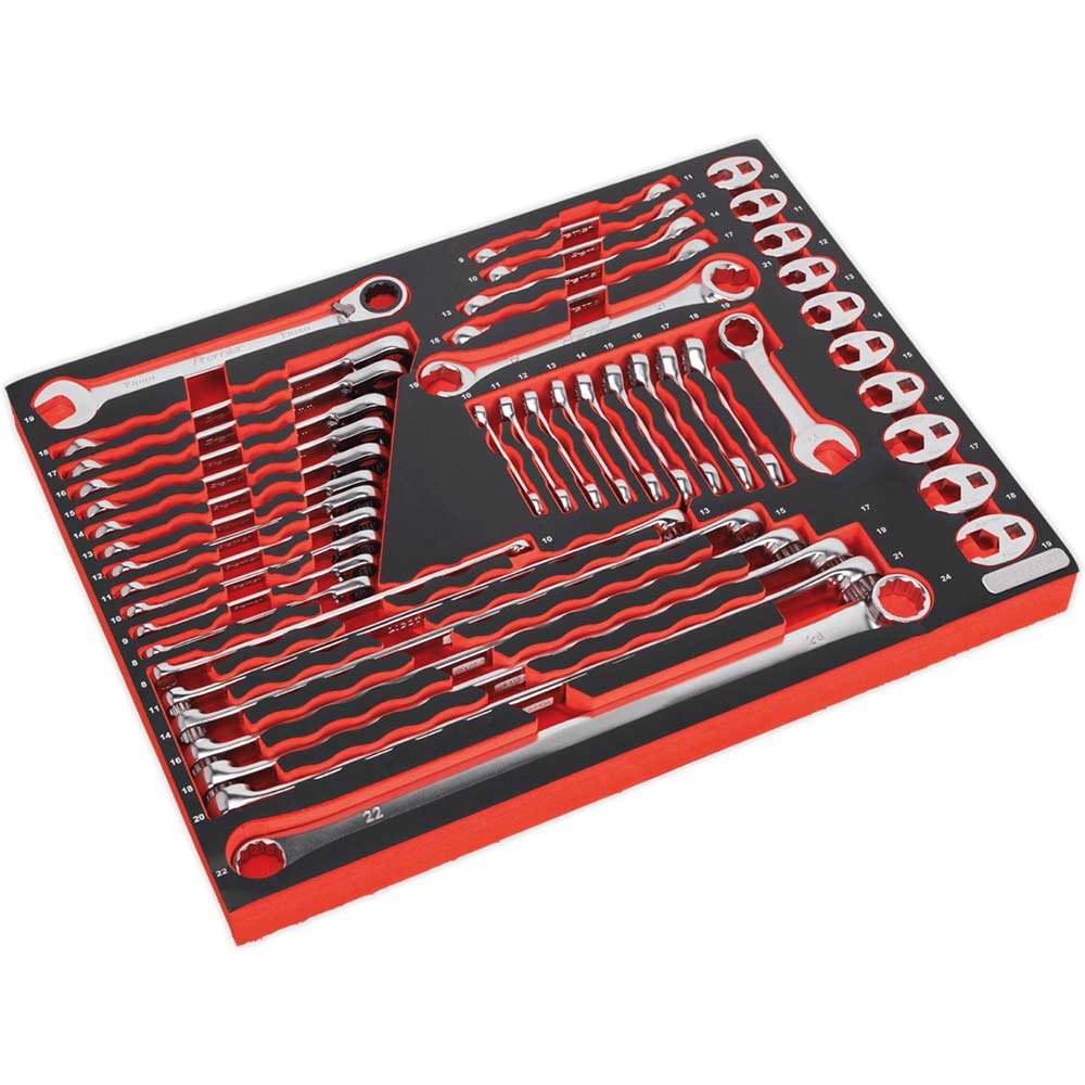 Image of Sealey 44 Piece Specialised Spanner Set Metric in Module Tray