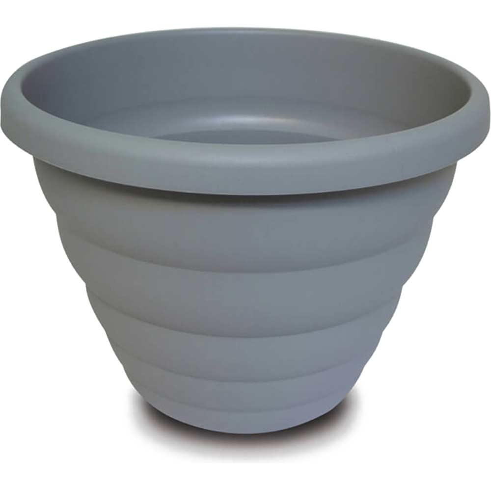 Town and Country Plastic Beehive Planter Pot 40l Grey