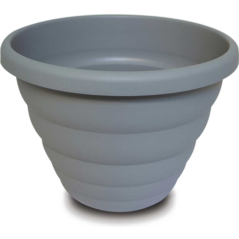 Town and Country Plastic Beehive Planter Pot 102l Grey