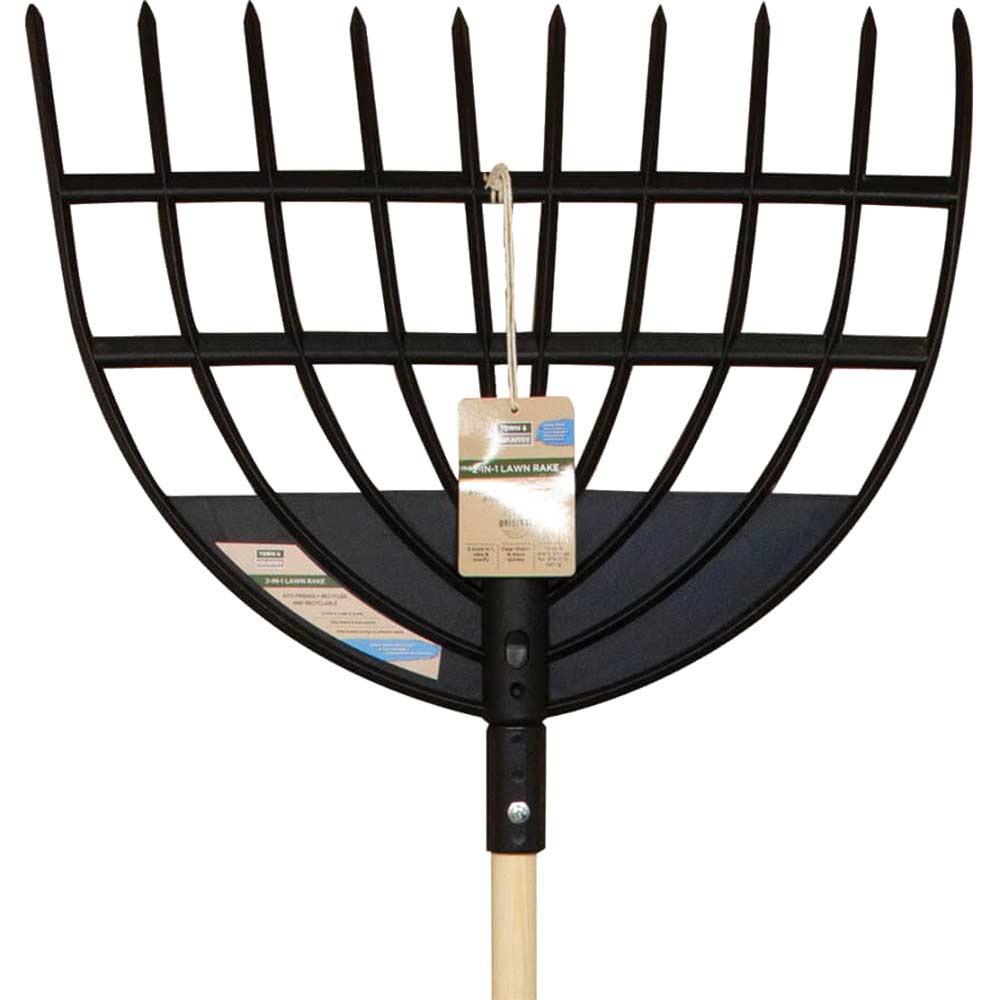 Town and Country 2 in 1 Eco Lawn Rake