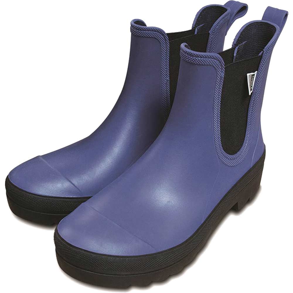 Town and Country Burford Ankle Length Wellington Boots Blue Size 7