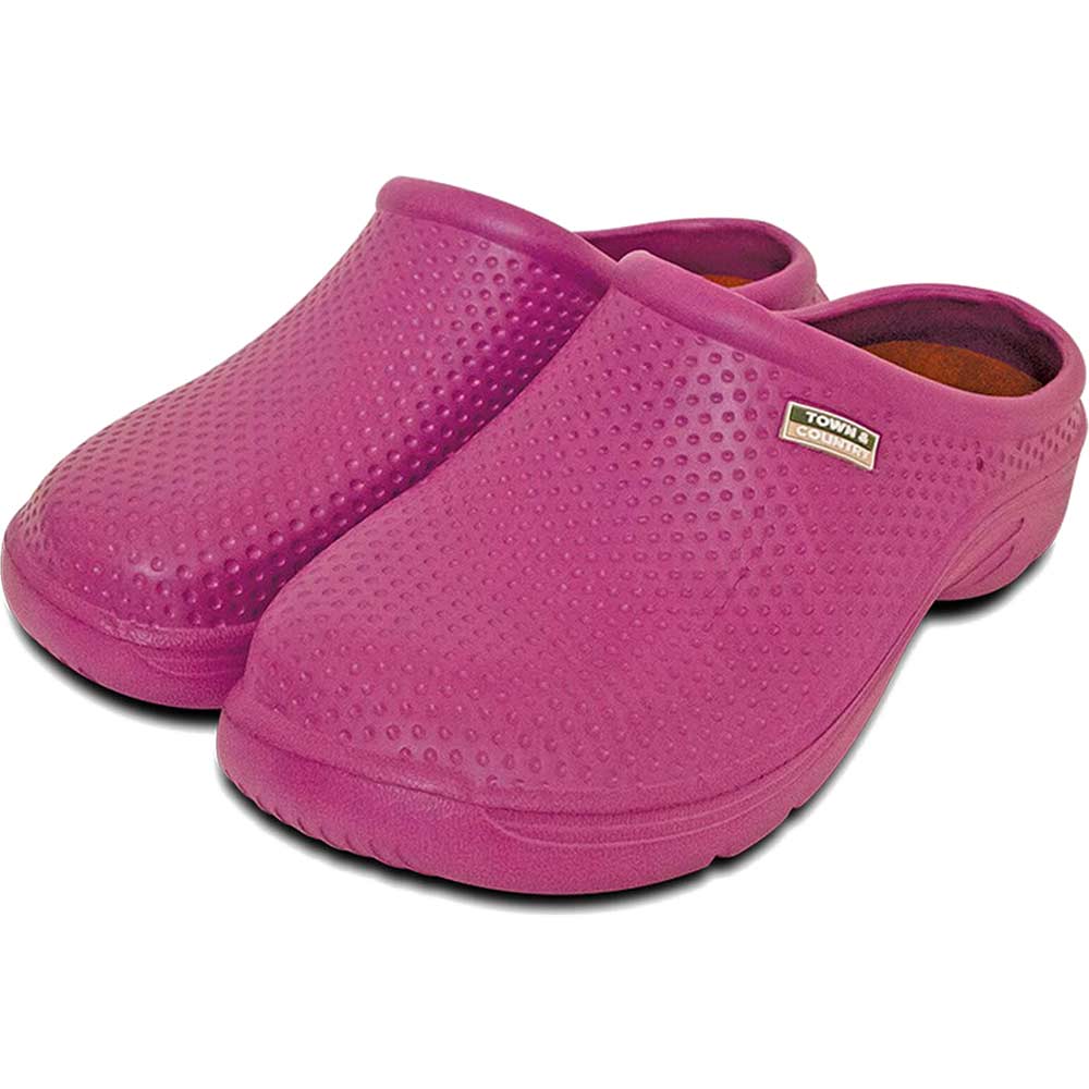 Town and Country EVA Cloggies Garden Shoes Purple Size 8