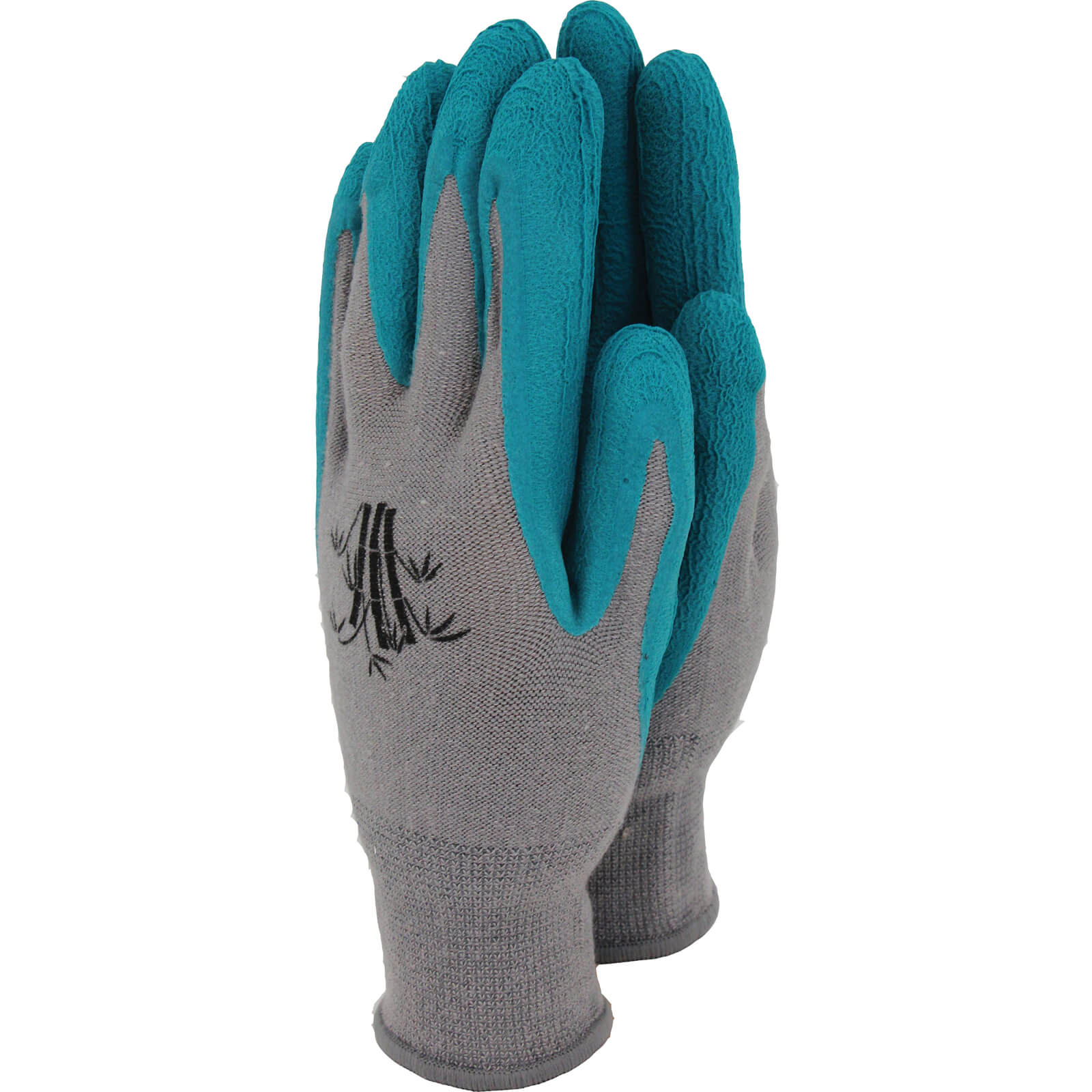 Image of Town and Country Weed Master Bamboo Gloves Grey / Teal S