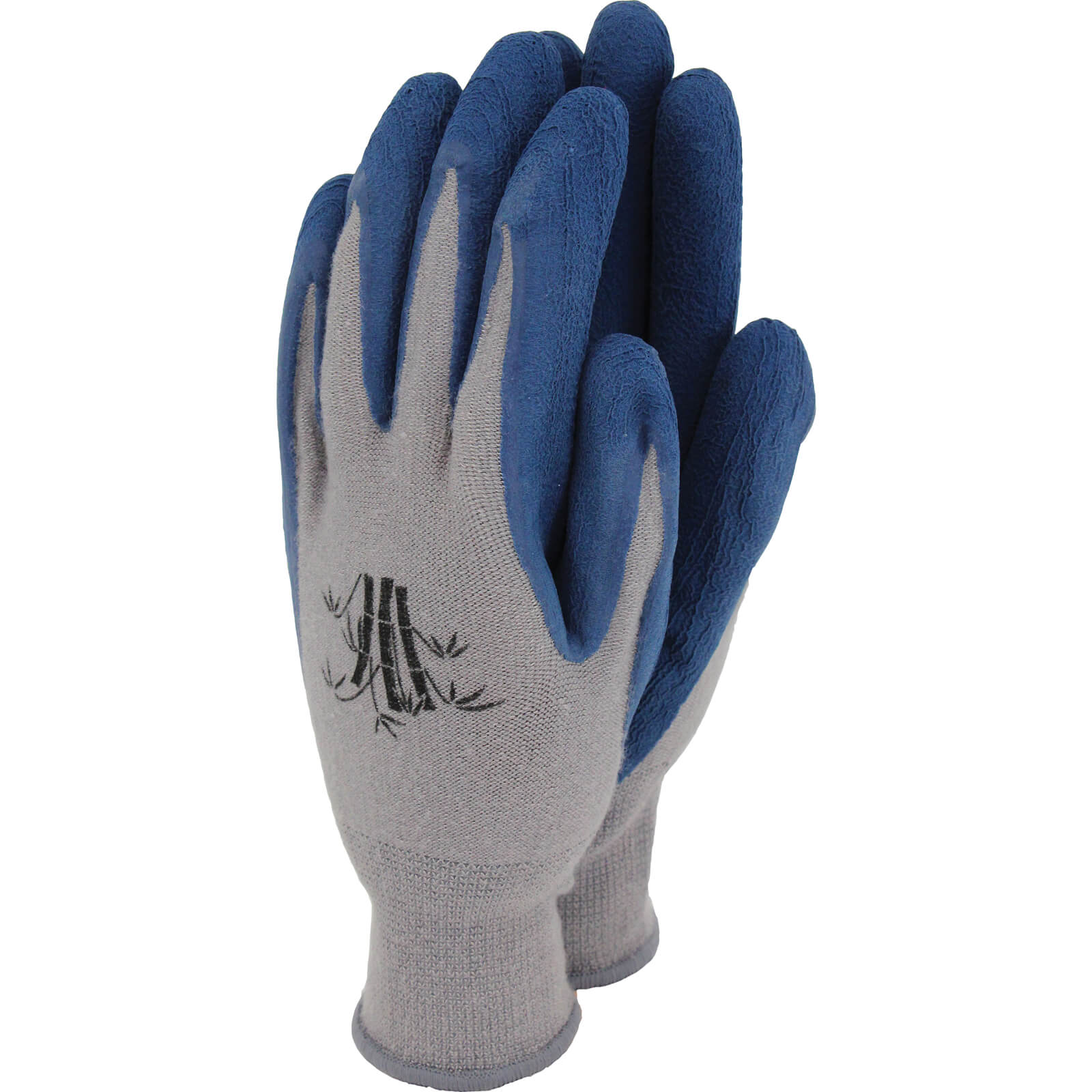 Image of Town and Country Weed Master Bamboo Gloves Grey / Navy Blue L
