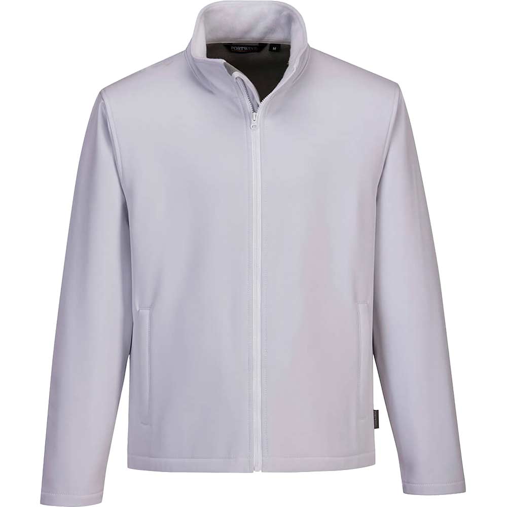 Portwest Mens Print and Promo Softshell Jacket White XL