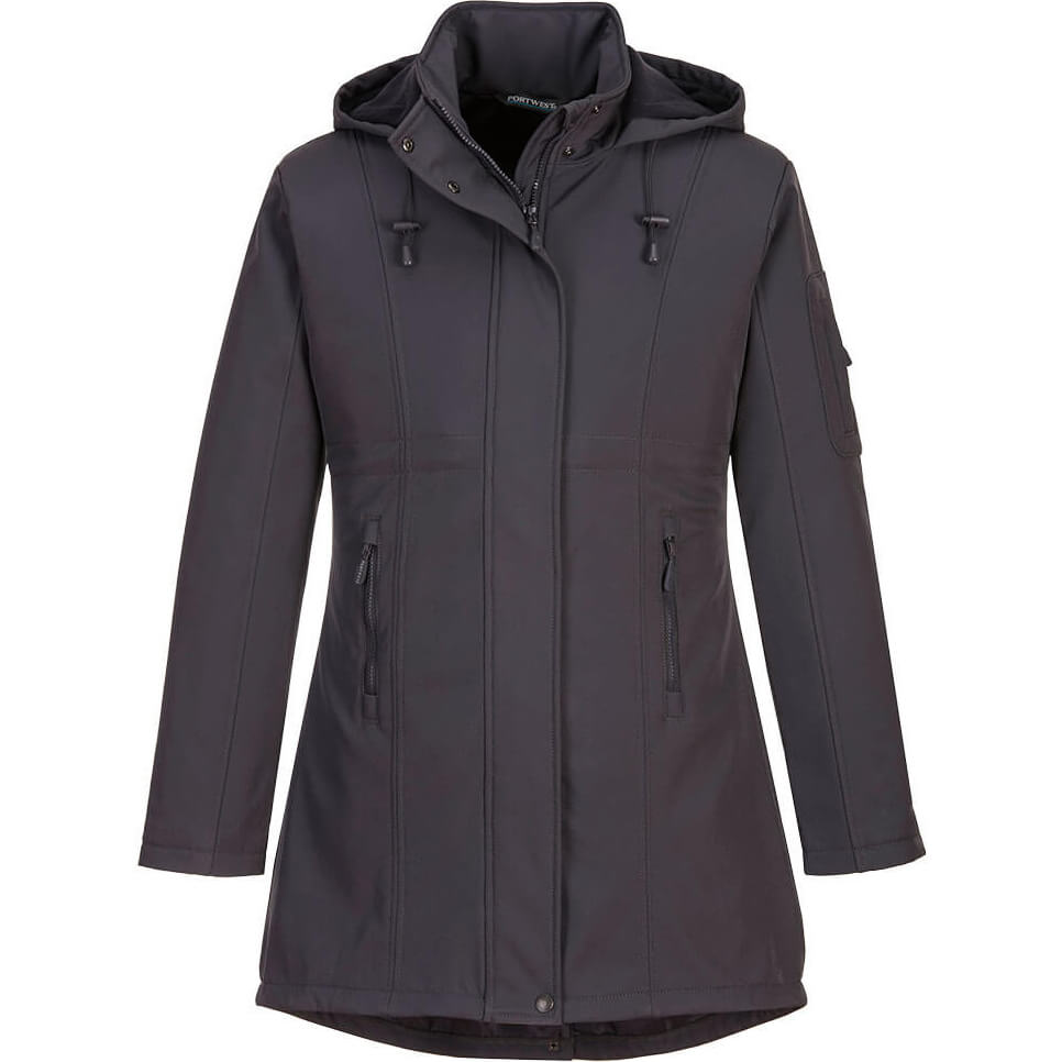 Image of Portwest Carla Womens Softshell Jacket Grey XL