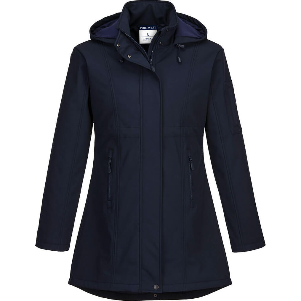 Image of Portwest Carla Womens Softshell Jacket Navy XS