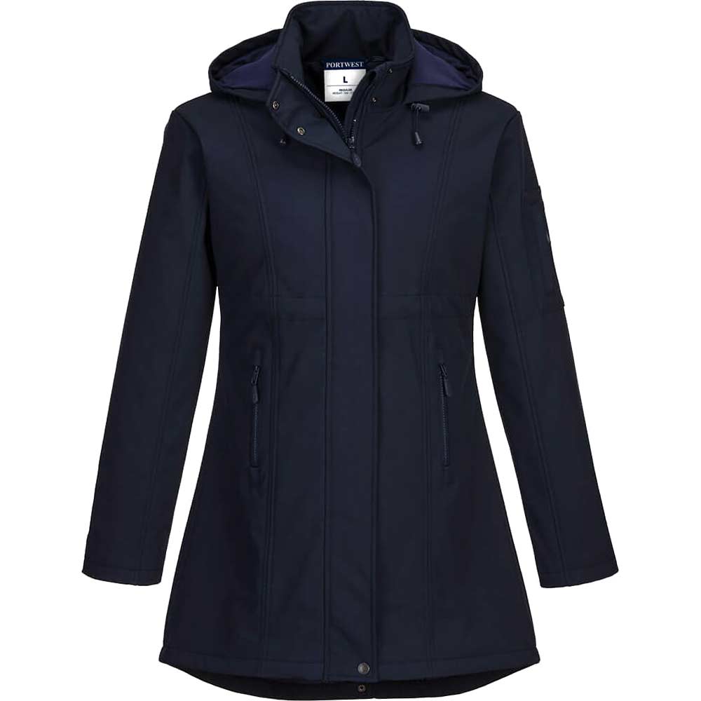 Image of Portwest Carla Womens Softshell Jacket Navy L