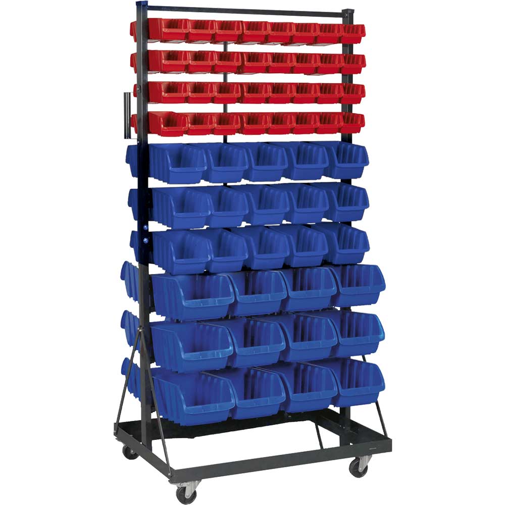 Image of Sealey Mobile Bin Storage System and 118 Bins