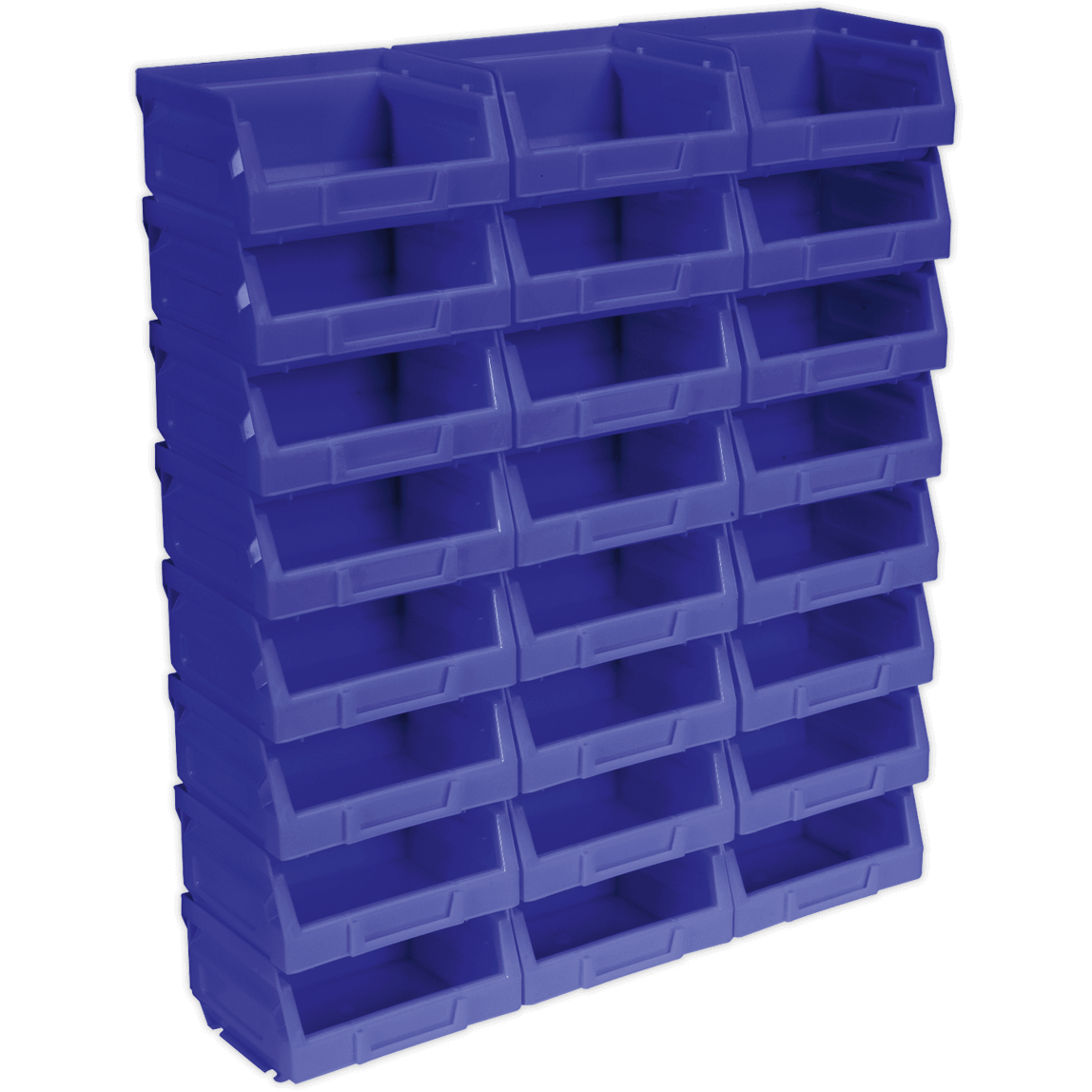 Image of Sealey Plastic Storage Bin 103 x 85 x 53mm Blue Pack of 24