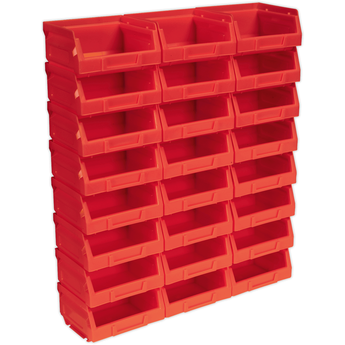 Image of Sealey Plastic Storage Bin 103 x 85 x 53mm RED Pack of 24