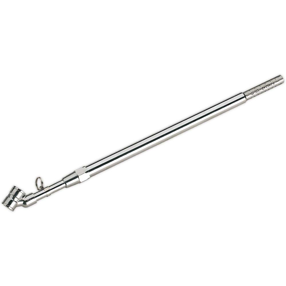 Sealey TST/PG3 Tyre Pressure Gauge Deluxe Twin Push-On Connector
