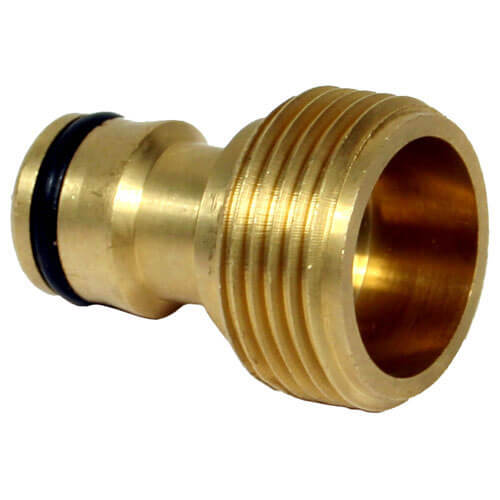 Image of Sirius Brass Male Threaded Hose Pipe Accessory Connector 3/4" Pack of 1