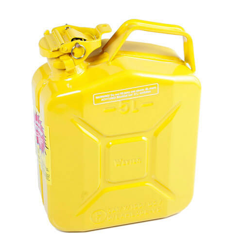 Image of Sirius Explosion Safe Metal Jerry Can 5l Yellow