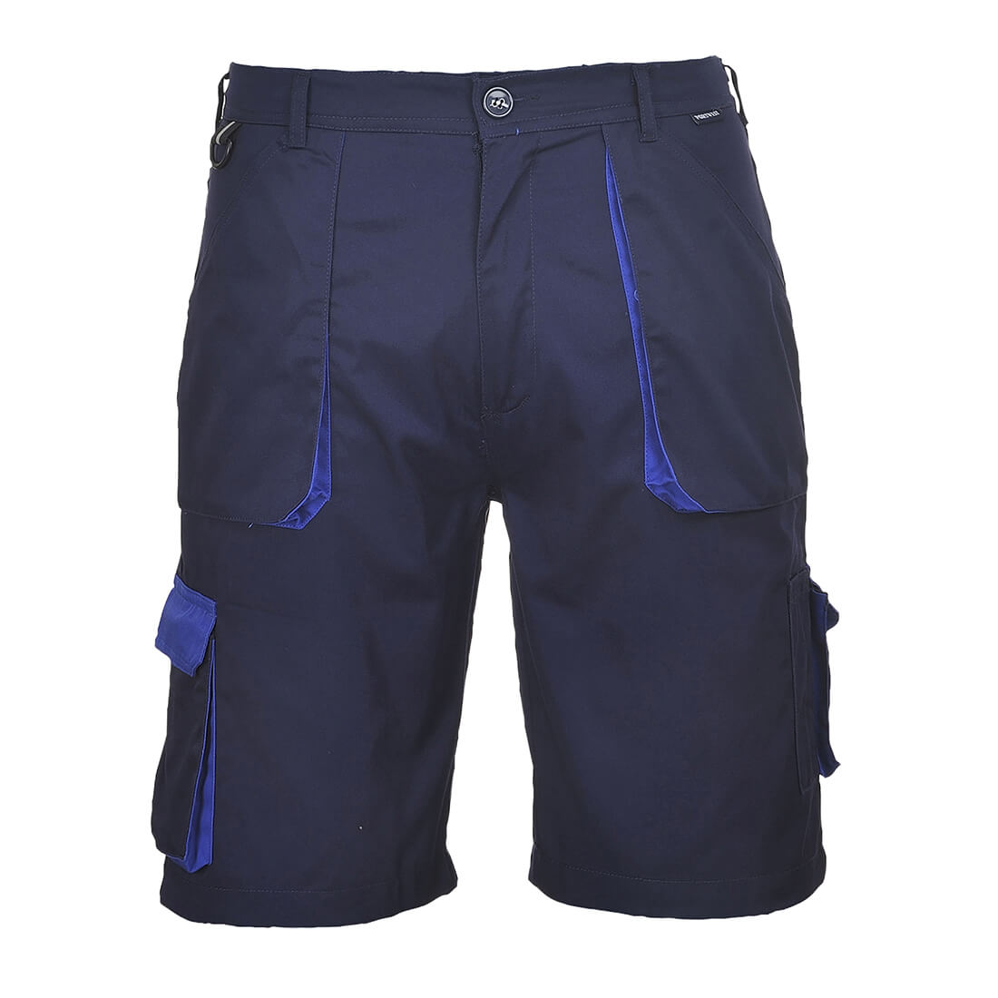 Image of Portwest Mens Texo Contrast Work Shorts Navy M
