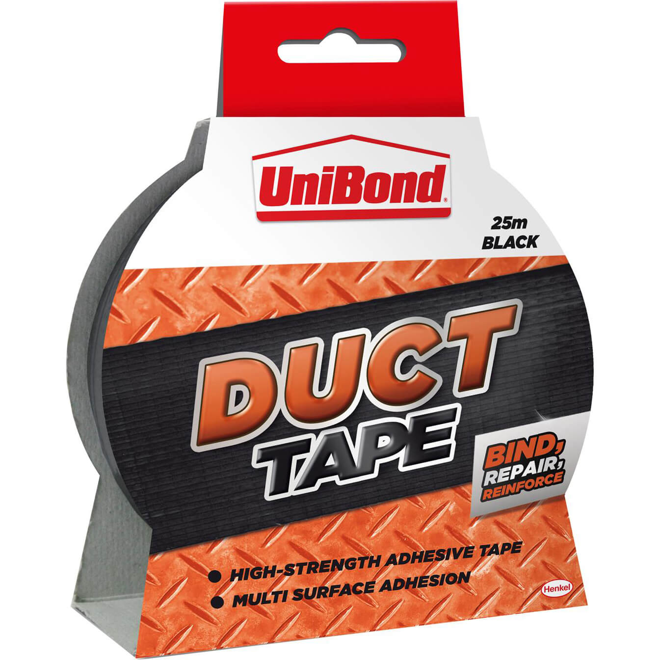Image of Unibond Duct Tape Black 50mm 25m