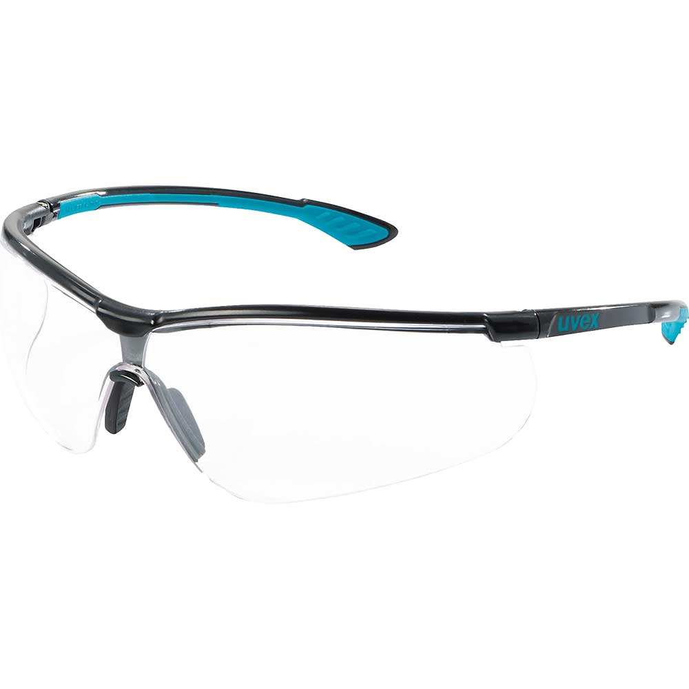 Uvex Sportstyle Safety Glasses Black Clear