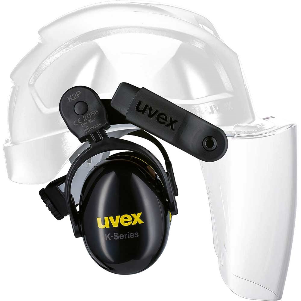 Uvex Pheos Magnetic Safety Helmet Visor and Ear Defenders Safety