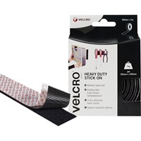 Velcro Heavy Duty Stick On Tape Black