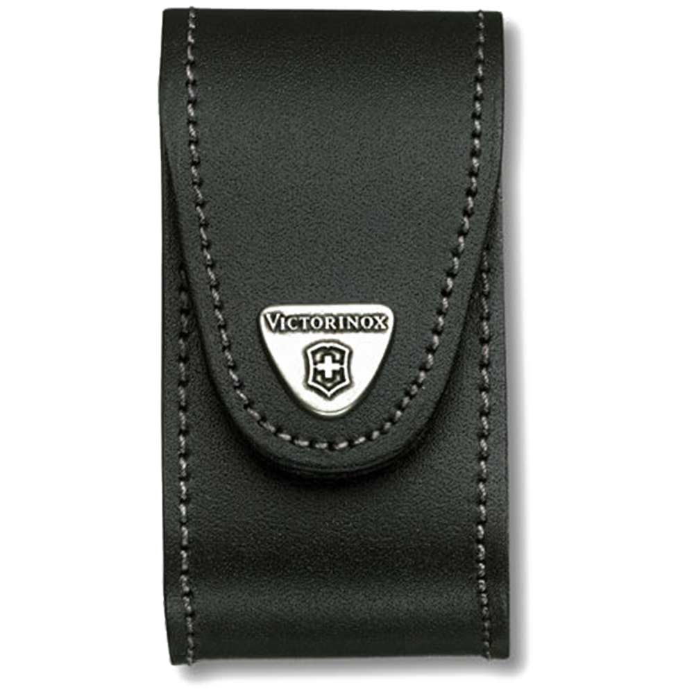 Victorinox Black Leather Pouch Fits 5-8 Layer Swiss Army Knives