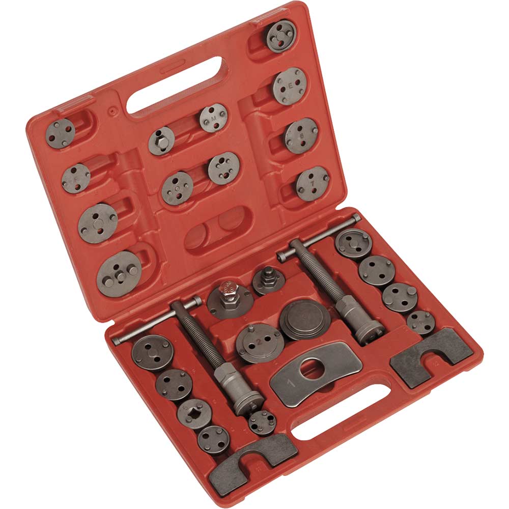 Image of Sealey 30 Piece Brake Wind Back Tool Kit
