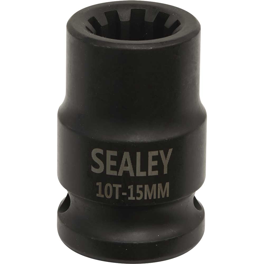 Sealey 1/2" Drive 10 Point Square Ribe Brake Caliper Socket 1/2" 15mm