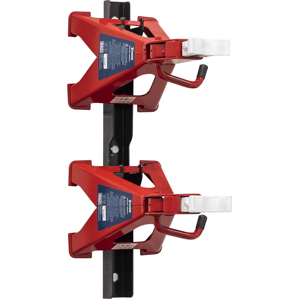 Sealey Axle Stand and Storage Rack Combo 3 Tonne Red