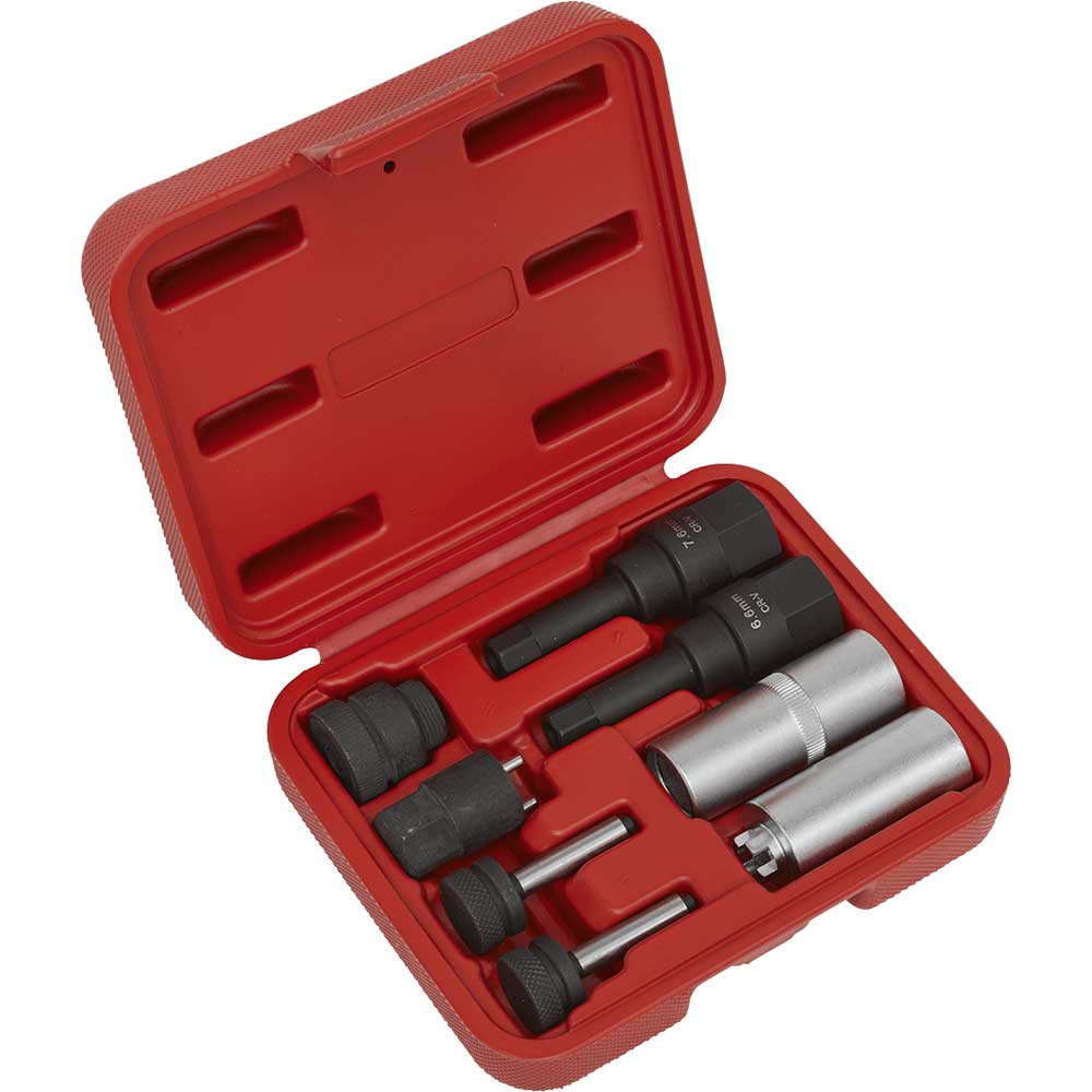 Sealey 8 Piece 1/2" Drive Diesel Injector Repair Socket Set 1/2