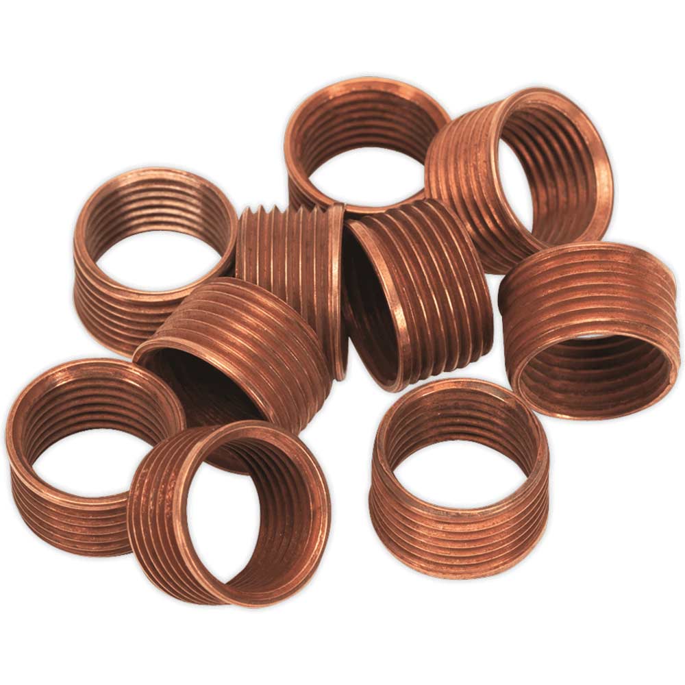 Sealey Spark Plug Thread Repair Replacement Inserts for VS301 M14 X 9.5mm 1.25mm Pack of 10