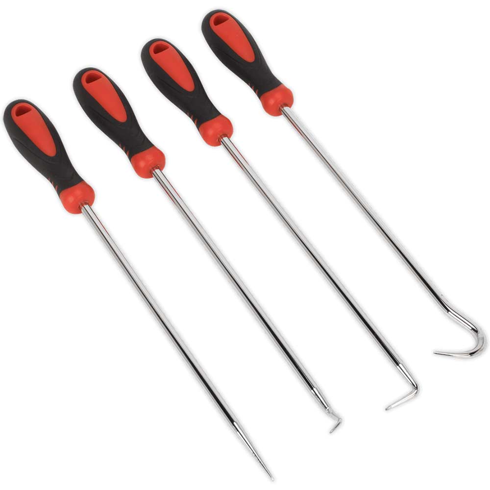 Sealey 4 Piece Long Reach Hook and Pick Set