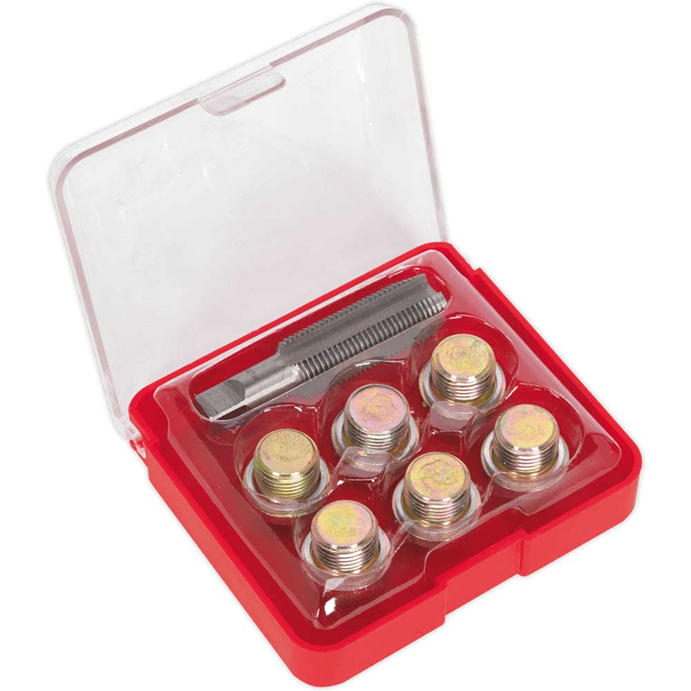 Sealey Oil Drain Plug Thread Repair Kit M17 1.5mm