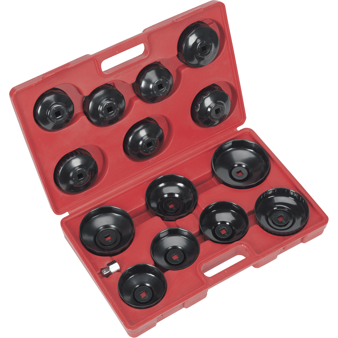 Sealey VS7003 15 Piece Oil Filter Cap Wrench Set