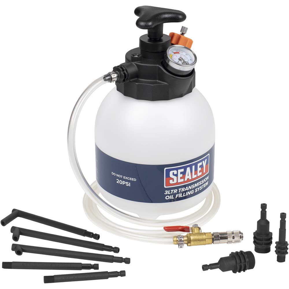 Sealey Transmission Oil Dispenser and Adaptor Kit 3l