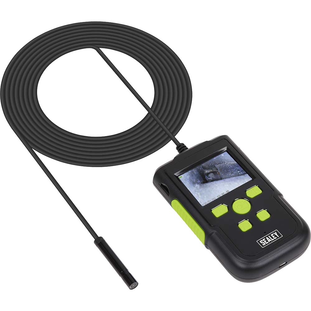 Image of Sealey VS8111 Rechargeable Video Borescope 8mm Inspection Camera